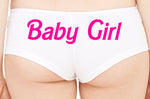 BABY GIRL owned slave boy short panty cute boyshort color choices sexy funny white panties rude collar collared neko daddys play KITTEN Cgl
