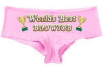 WORLDS BEST BLOWJOB  boy short panty new boyshort sexy funny great blow job gag gift the panty game hen party bachelorette party game oral
