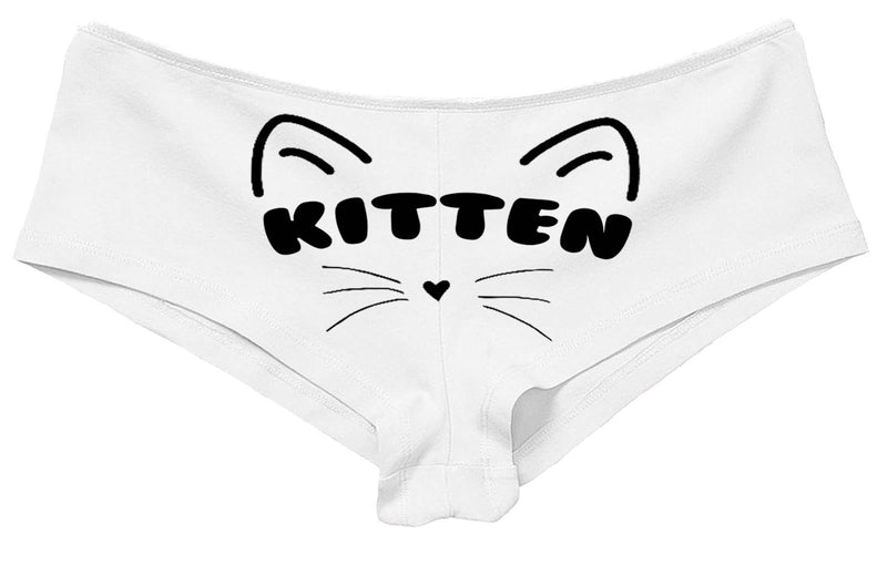 Daddy's KITTEN owned slave white boy short panty panties boyshort colors sexy funny front center rude slut collar collared neko pet play cat