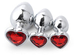 RED HEART SHAPED Acrylic Crystal Butt plug in 3 sizes anal toy sex jeweled ass dildo cglg hotwife hot wife shared vixen slut Owned Princess