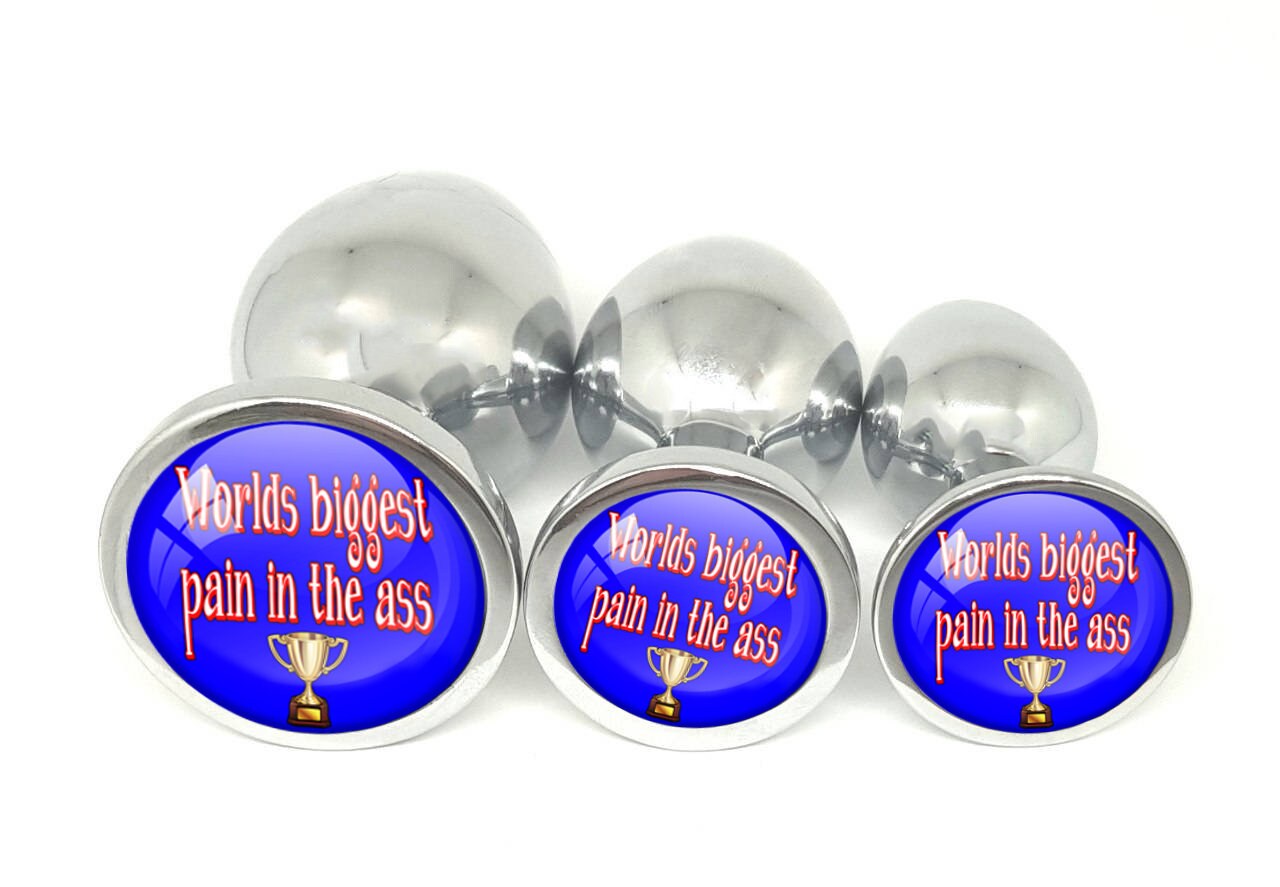 WORLDS BIGGEST PAIN in the Ass Butt Plug in 3 sizes great gag fift off Cat House Riot WORLDS BIGGEST PAIN in the Ass Butt Plug in 3 sizes great gag fift off Cat House Riot