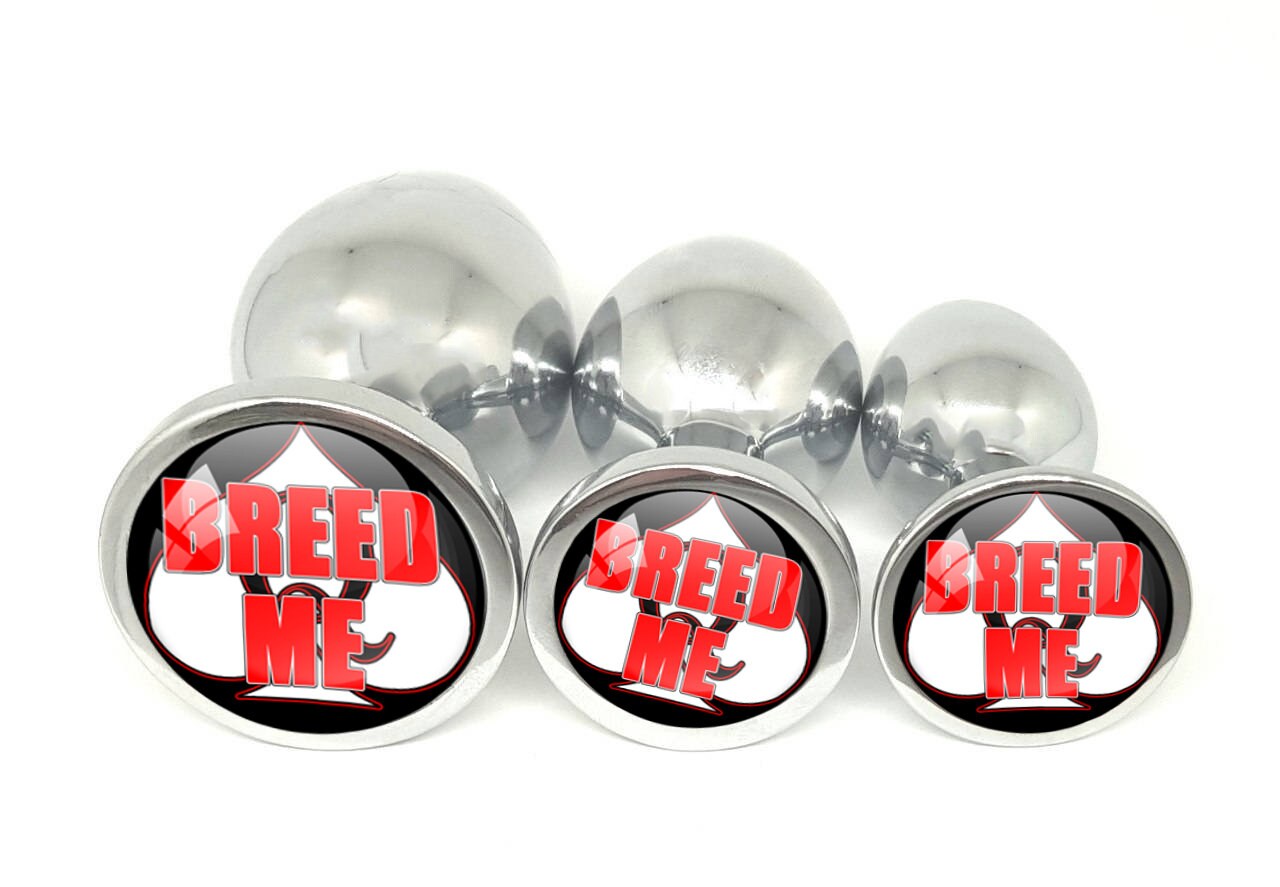 BREED ME 2 Queen of Spades Logo Anal Plug for BBC Lovers Butt Plug 3 s Cat House Riot BREED ME 2 Queen of Spades Logo Anal Plug for BBC Lovers Butt Plug 3 s Cat House Riot