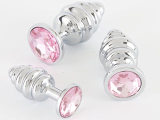 LIGHT BABY PINK Acrylic Crystal Butt Ribbed Honeycomb Screw plug anal Cat House Riot LIGHT BABY PINK Acrylic Crystal Butt Ribbed Honeycomb Screw plug anal Cat House Riot