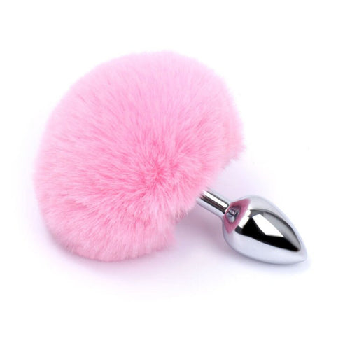 Soft Baby Pink BUNNY TAIL Anal PLUG toy sexy ass dildo cglg hotwife hot wife shared Slut Princess Cosplay Rabbit Easter Dress Up Costume