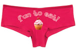 FUN TO EAT Cute Cupcake panties cup cake boy short panty new boyshort lots of color choices sexy funny