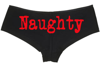NAUGHTY - BLACK BOYSHORT