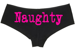 NAUGHTY - BLACK BOYSHORT